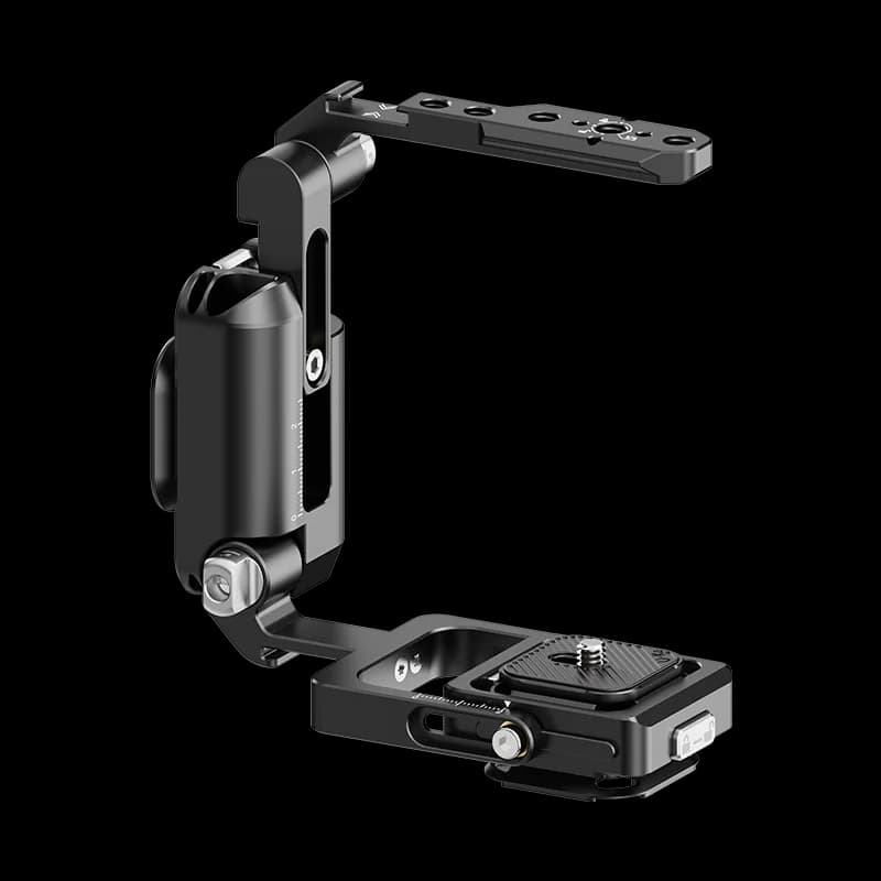 Ulanzi XJ01 Uka Gabbia Universale Pieghevole per Fotocamera 2-in-1 con Impugnatura, Supporto per Treppiede, Gimbal e Morsetto per Telefono, Multifunzione per Livestreaming