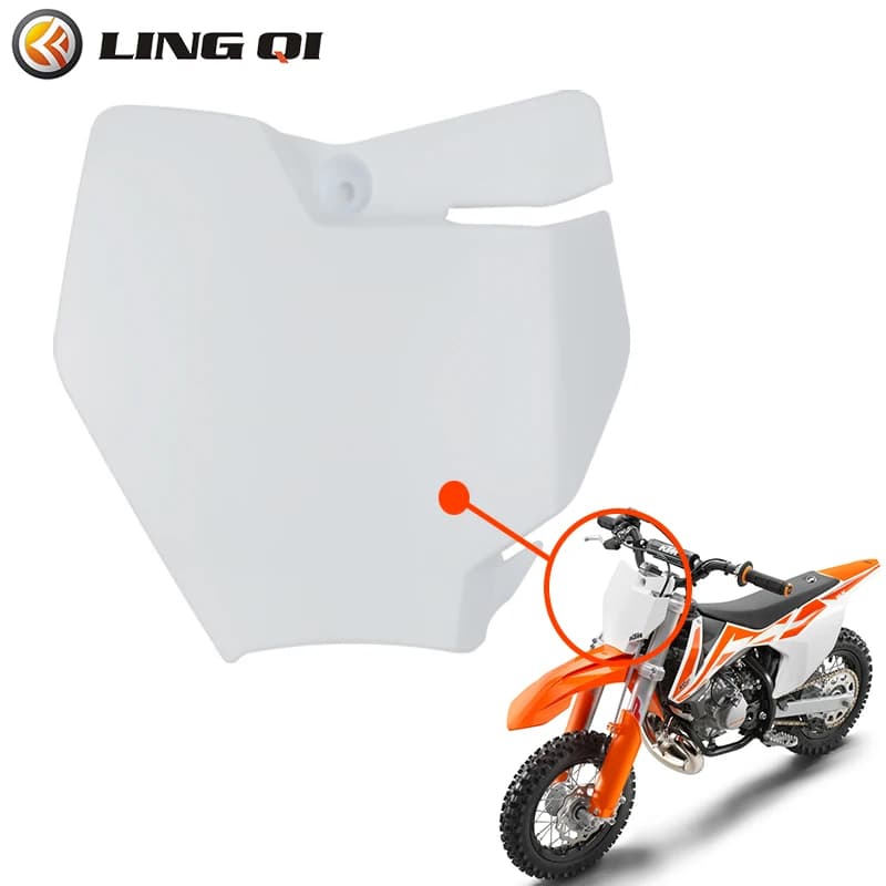 LINGQI Moto KT 50 Numero Targa Frontale Targhe di Nome Copertura In Plastica Per Il Cinese 50 Mini Pit Dirt Bike Pezzi di Ricambio