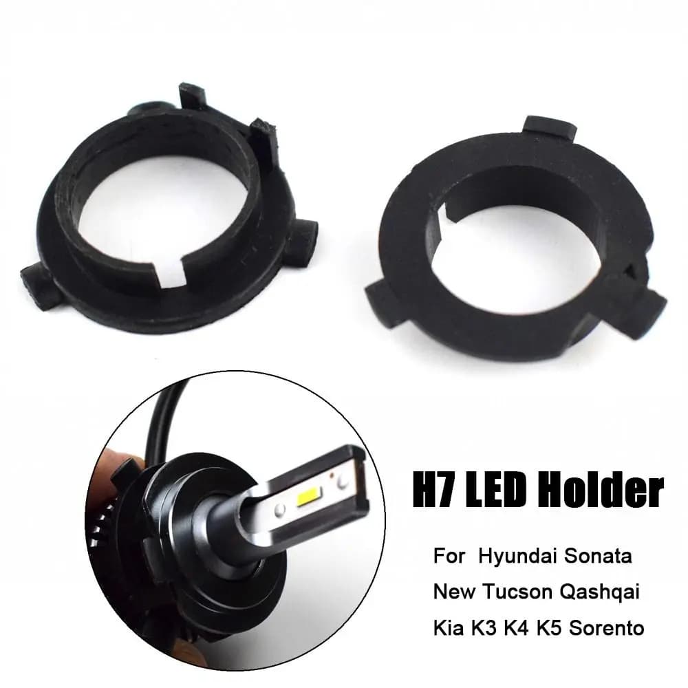 2 pz H7 LED faro auto portalampada adattatore fermo presa Base per Hyundai Sonata nuovo/Tucson/Qashqai/Kia K3 K4 K5/Sorento