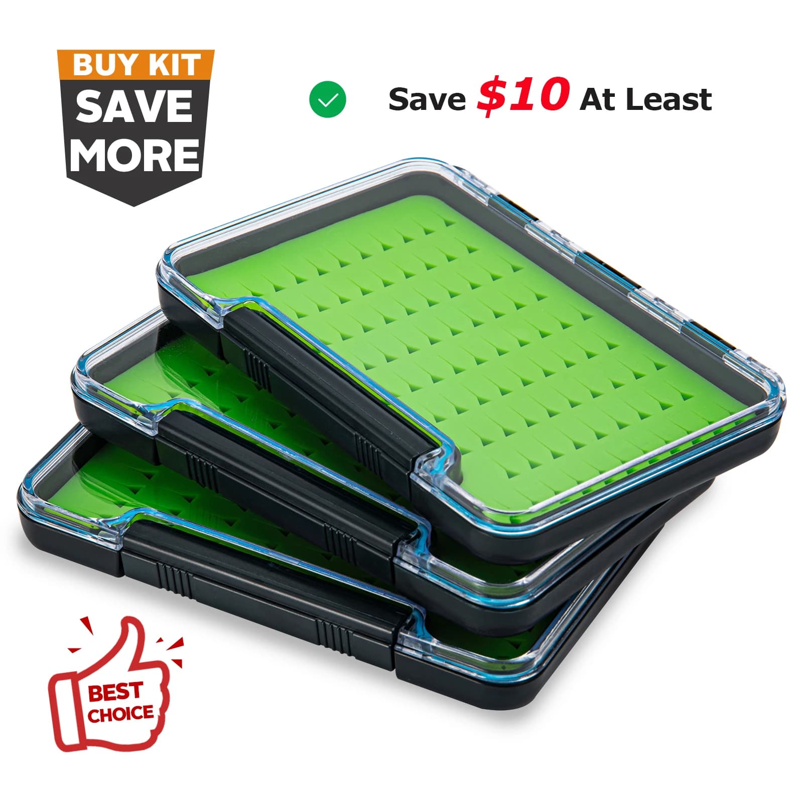 Goture Bearings for fly fishing baits 1 pcs Waterproof container Plastic fishing bait box ABS transparent fishing equipment accessory