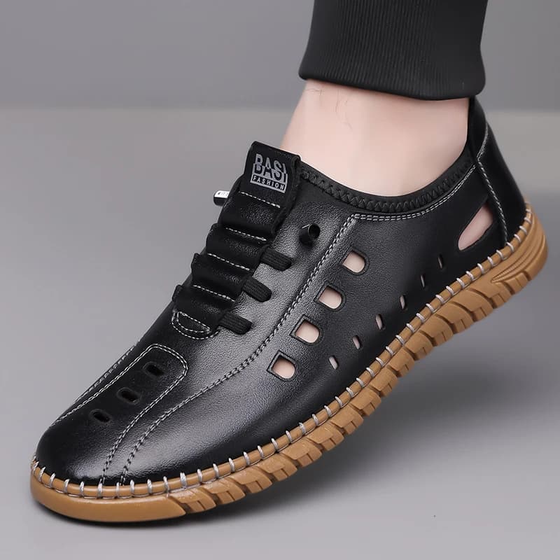 Mocassini Slip-on Comodi e Traspiranti da Uomo, Scarpe da Guida Antiscivolo con Suola Morbida per Esterni - WC2516