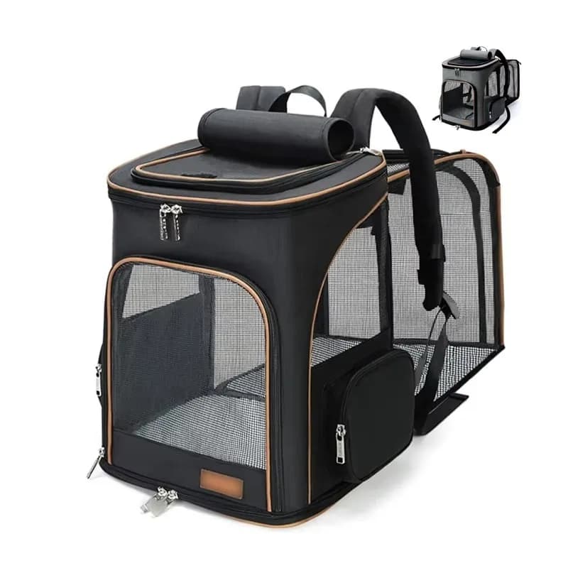 cat cage Anti-Slip Design Larger Extensible Space Pet Travel Carrier Bag Pet Travel Bag Suitcase Transparent