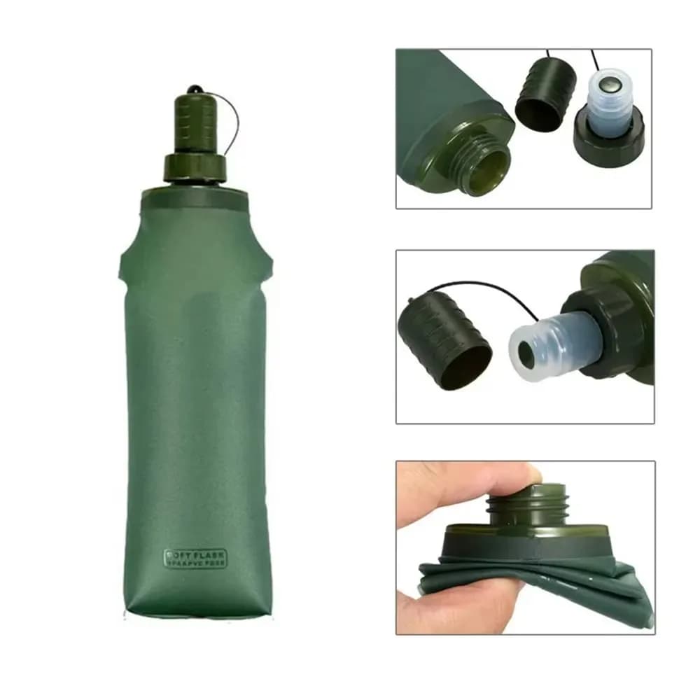 Soft Water Bag for Outdoor Sports Water Bottle for Marathon Foldable Running Water Bottle for TPU Moisturizing Package