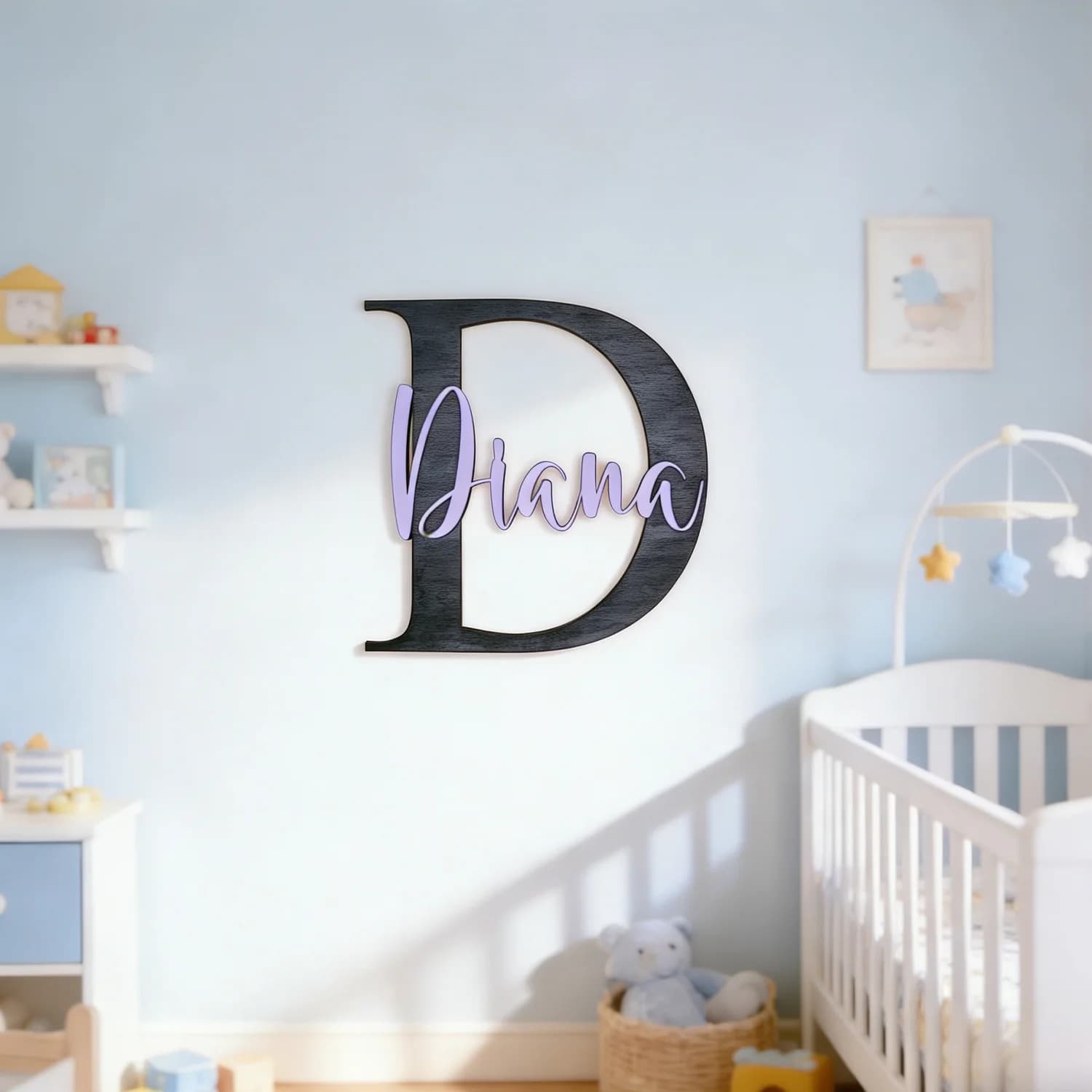 1pc Customized Wooden Children's Room Doorplate, Custom Content, Wooden Wall Decoration, Children's Room Desktop Decoration