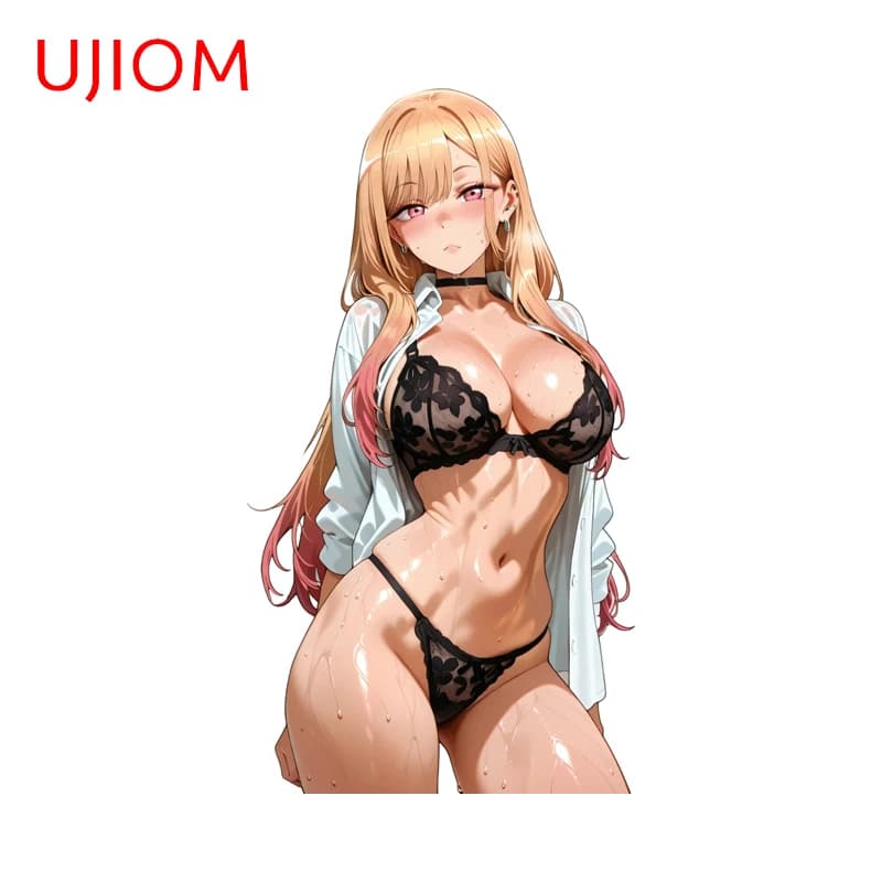 UJIOM Kitagawa Marin Adesivo da parete bikini sexy Pannello solare unico Decalcomanie Occlusione Scratch PVC Accessori per la decorazione della sala giochi