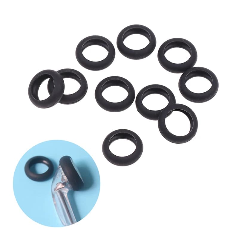 10 pezzi/set di custodie flessibili piatte in silicone per auricolari da 14 mm - F(x)