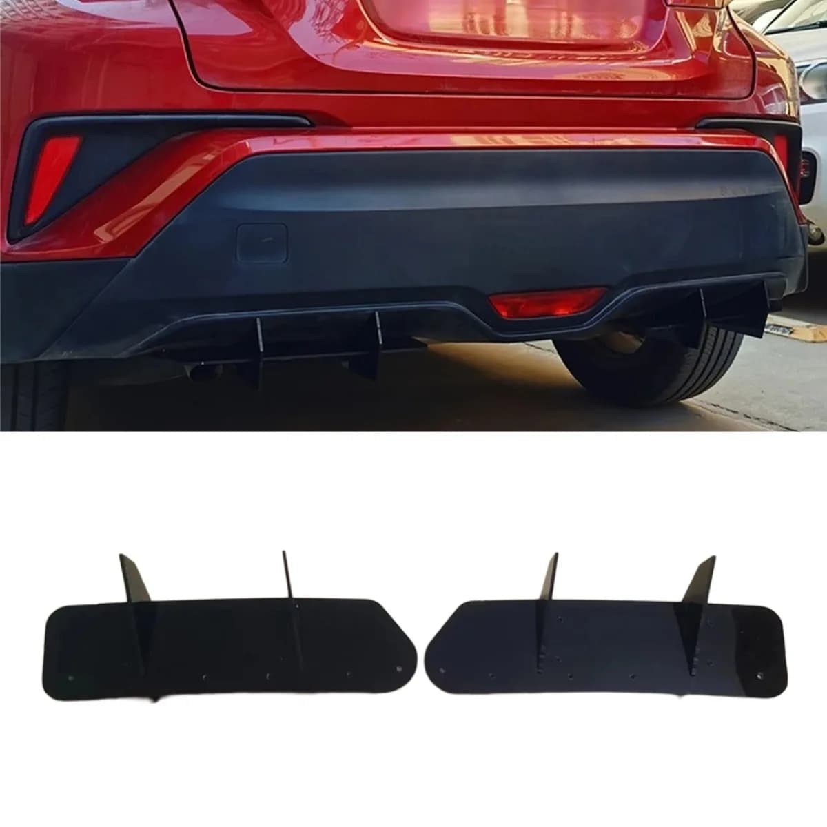 Spoiler Posteriore per Toyota CHR 2017-2020, Diffusore Paraurti, Parte di Modifica, Protezione Paraurti, Accessori Auto