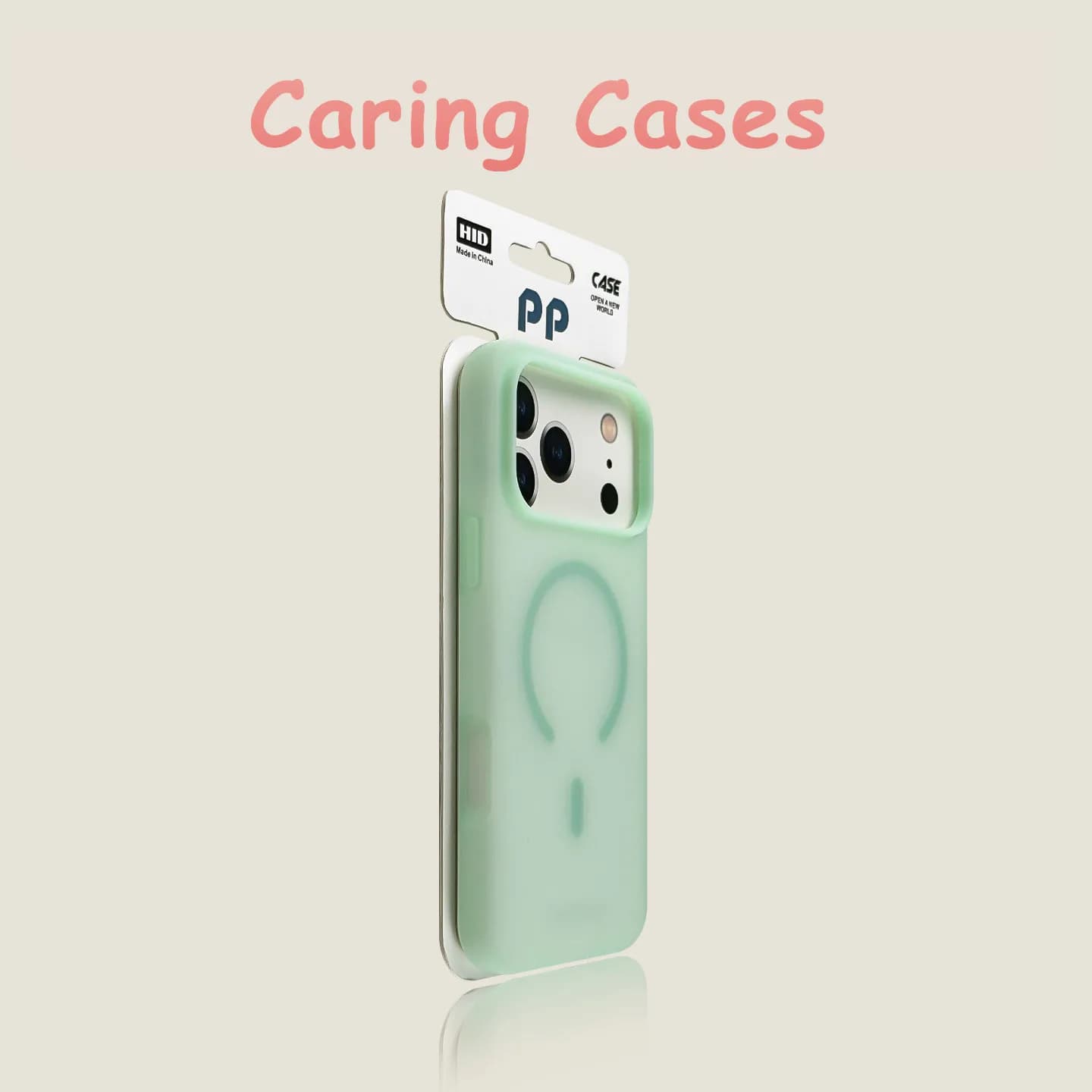 Per iPhone 17 Pro Max Custodia Crystal Green MagSafe Skin-Feel Custodia antiurto con foro grande compatibile con iPhone 16 15