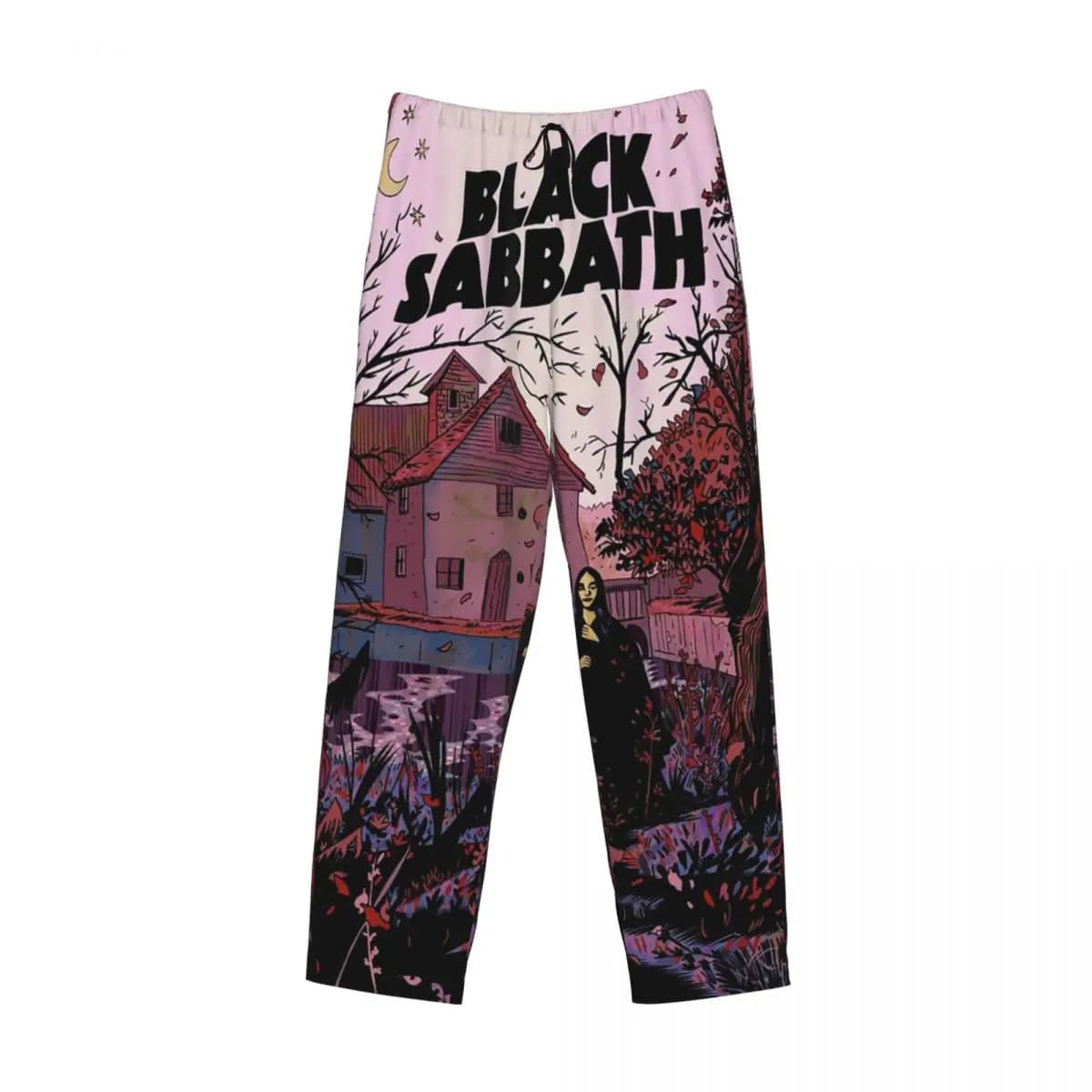 Custom Band Black Sabbath Pajama Pants Men Sleepwear Sleep Lounge Bottoms with Pockets