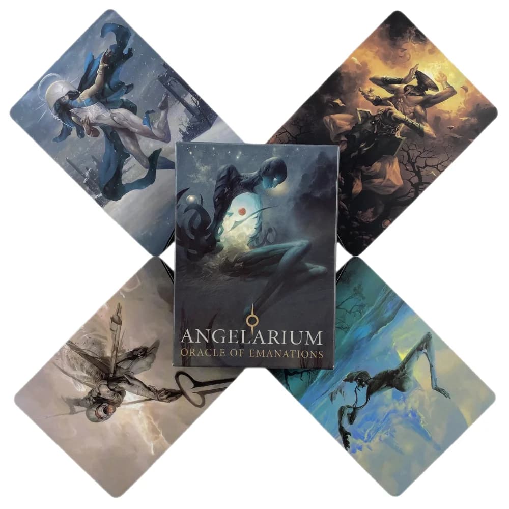 Angelarium Oracle Of The emandations Cards A 33 English Divination Edition Deck Borad Games