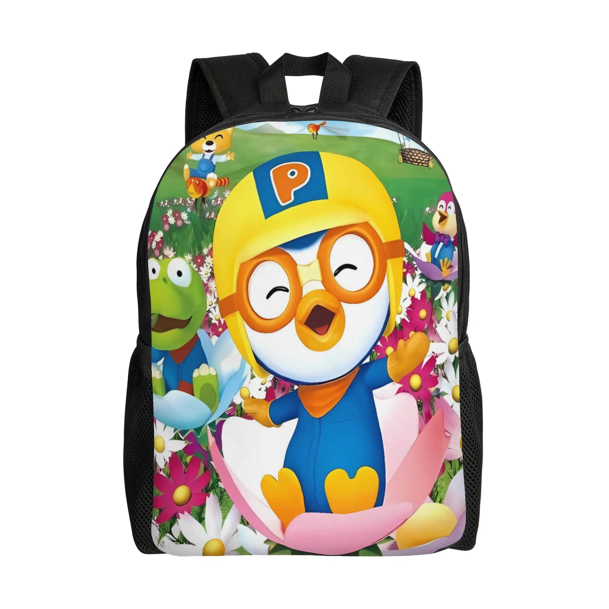 PororoS Backpack University Backpacks Unisex Design Breathable School Bags Cool Rucksack