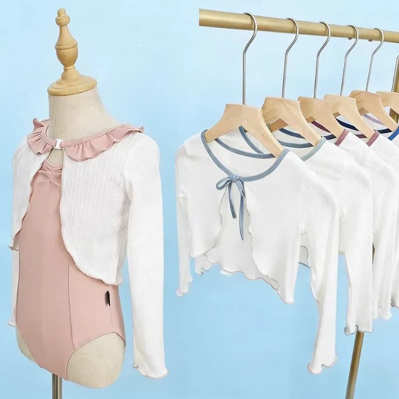 Gilet a maniche lunghe per ragazze, abbigliamento da pratica con scialli, giacca a mantella per danza popolare cinese