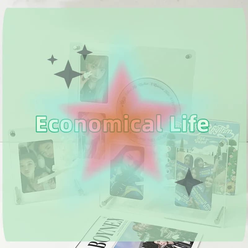 [MOA] Cornice Espositiva per CD in Acrilico Trasparente, Porta Foto, Porta Photocard, Protezione per Cartoline di Idoli, Decorazione per la Stanza [MOA]