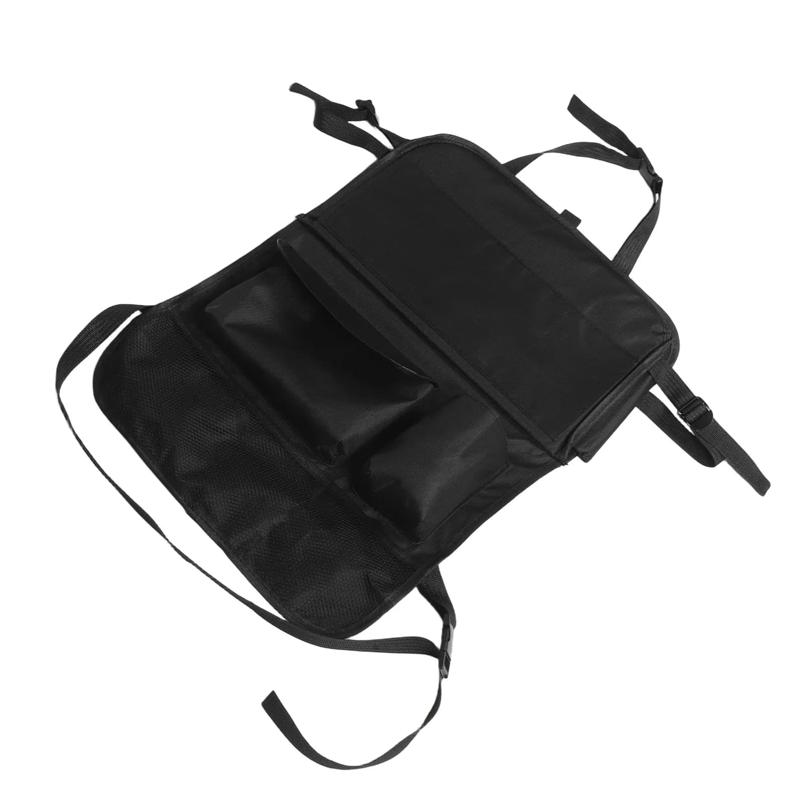Organizer Pieghevole per Sedile Posteriore Auto in Tessuto Oxford, Borsa Portaoggetti con Tasche Multiple per Accessori da Viaggio, SUV e Camion