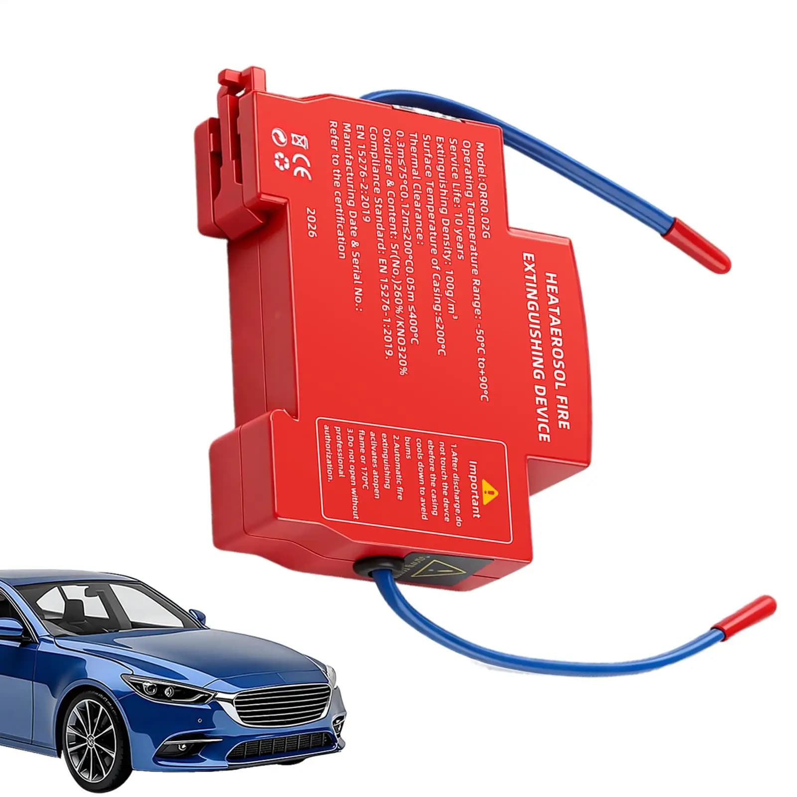 Dual-Line Design Fire Extinguishing Device For Distribution Cabinet Mini Fire Suppression Unit For Power Distribution Boxes