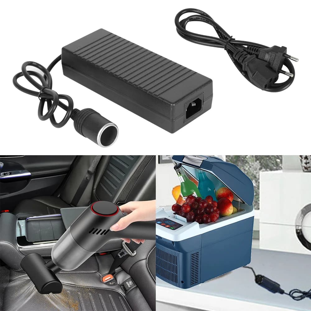 Per auto frigorifero pompa di gonfiaggio aspirapolvere 110 V/220 V a 12 V 15A adattatore di alimentazione convertitore universale per accendisigari