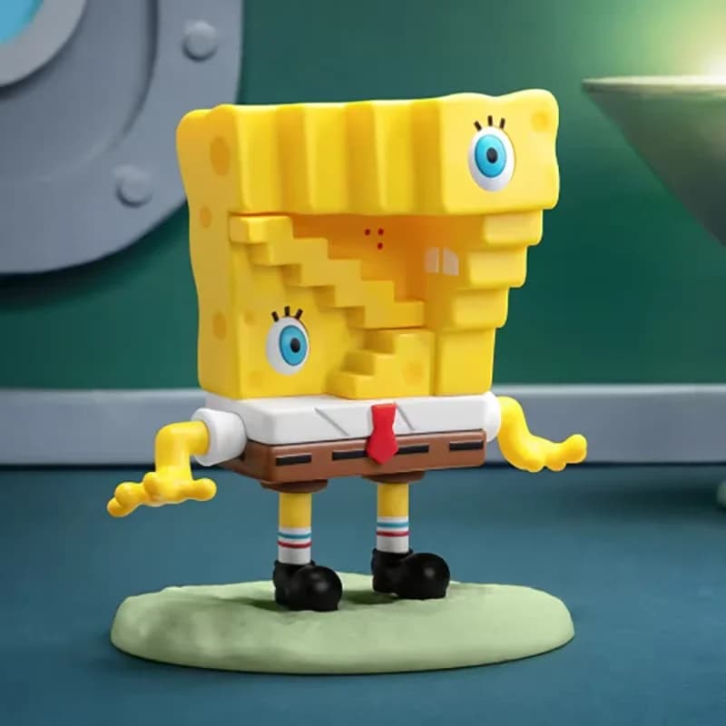POP MART Spongebob That Doesn't Make Sense Series Blind Box Toys Kawaii Anime Action Figure Surprise Original Mystery Box Gift