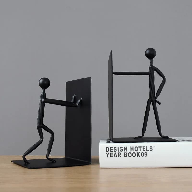 Decorazione per la casa, regali, artigianato in metallo, modello di personaggio a bastoncini per decorare la stanza