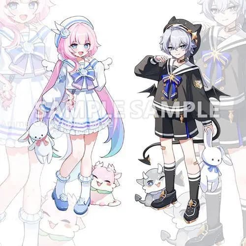 Anime Honkai: Star Rail Khaslana Cyrene Statuette in Acrilico, Action Figure, Modellini Cartoon, Regali di Natale per Ragazze