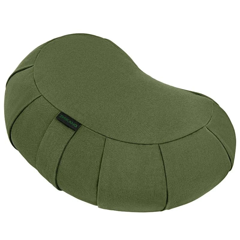Meditation Mat Yoga Equipment Cotton Buckwheat‑Hull Crescent Cushion, Multi‑Color Floor Seat Pad, Yoga Accessory for Meditation