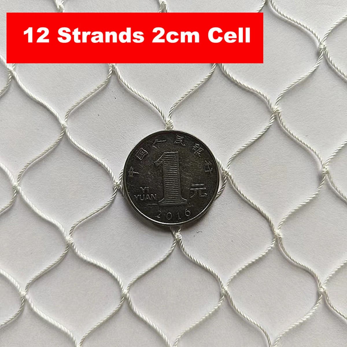 Rete in nylon bianco, rete da pesca in nylon solido Rete anti-uccelli Rete da giardino e rete protettiva per colture, rete per penne per polli per cani e gatti