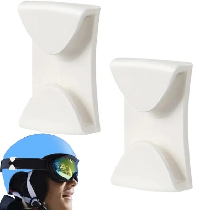 2 pezzi clip per occhiali da sci clip per occhiali antigoccia a sgancio rapido impugnatura per occhiali guide laterali fibbie per cinture