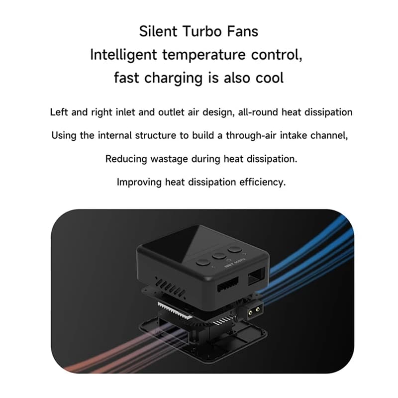Intelligent digital charger ISDT 608PD DC 240W/10A USB C 140W/5A for LiFeJAS