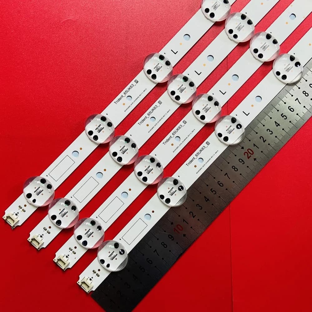For TV 65UK6300YVB 65UK6300 65UK6400 65UK6470PLC 65UK6400PLF 65UK6300PUE SSC_65UK63_9LED_SVL650A95 EAV64013801 4 PCS LED Strip