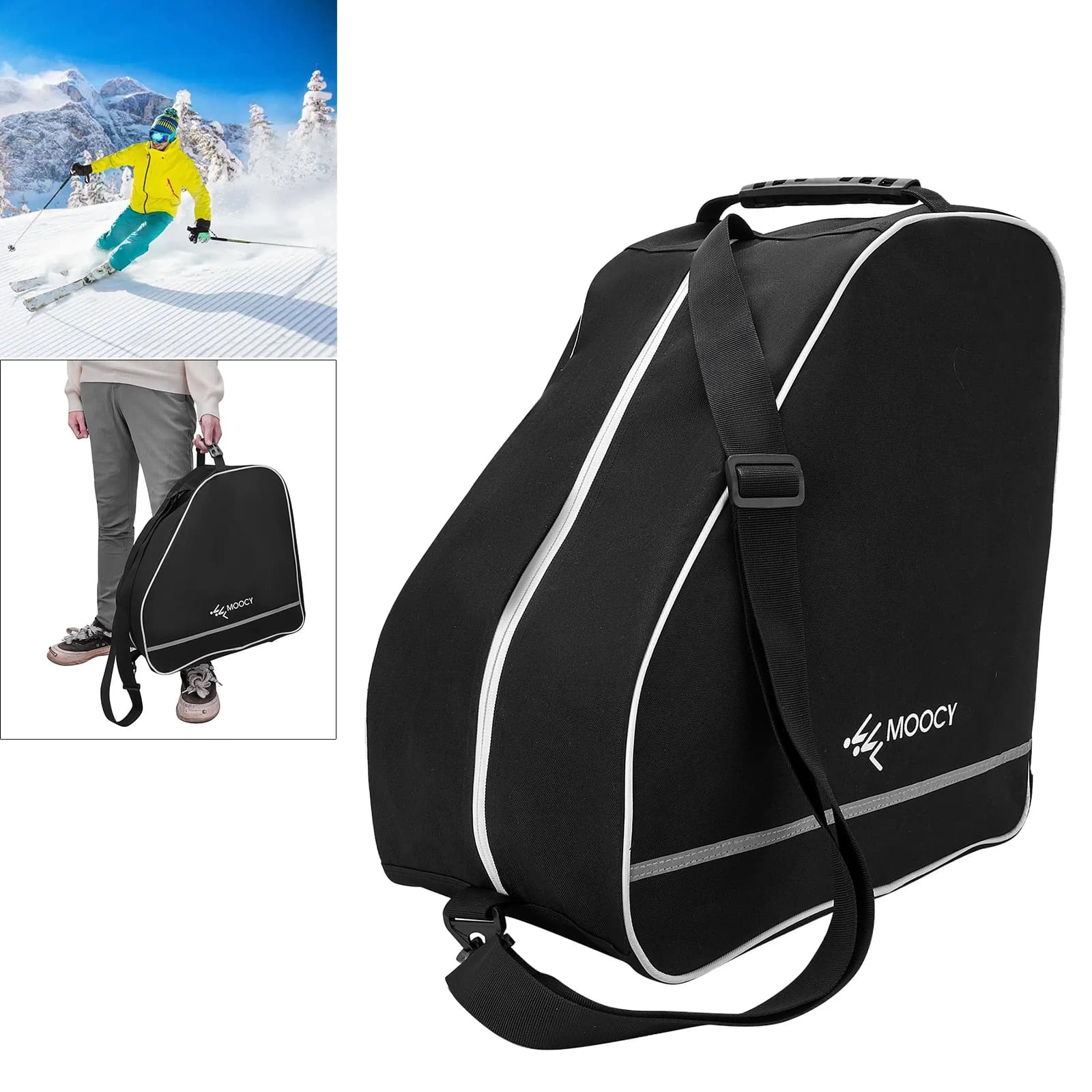 Borsa per scarponi da sci multiuso borsa per attrezzatura da sci impermeabile per guanti per occhiali da casco per scarponi da sci