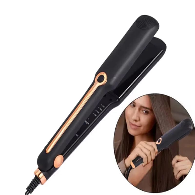 Professional hair plate Iorn and high heat ceramic curler, styler tools for home salon hair