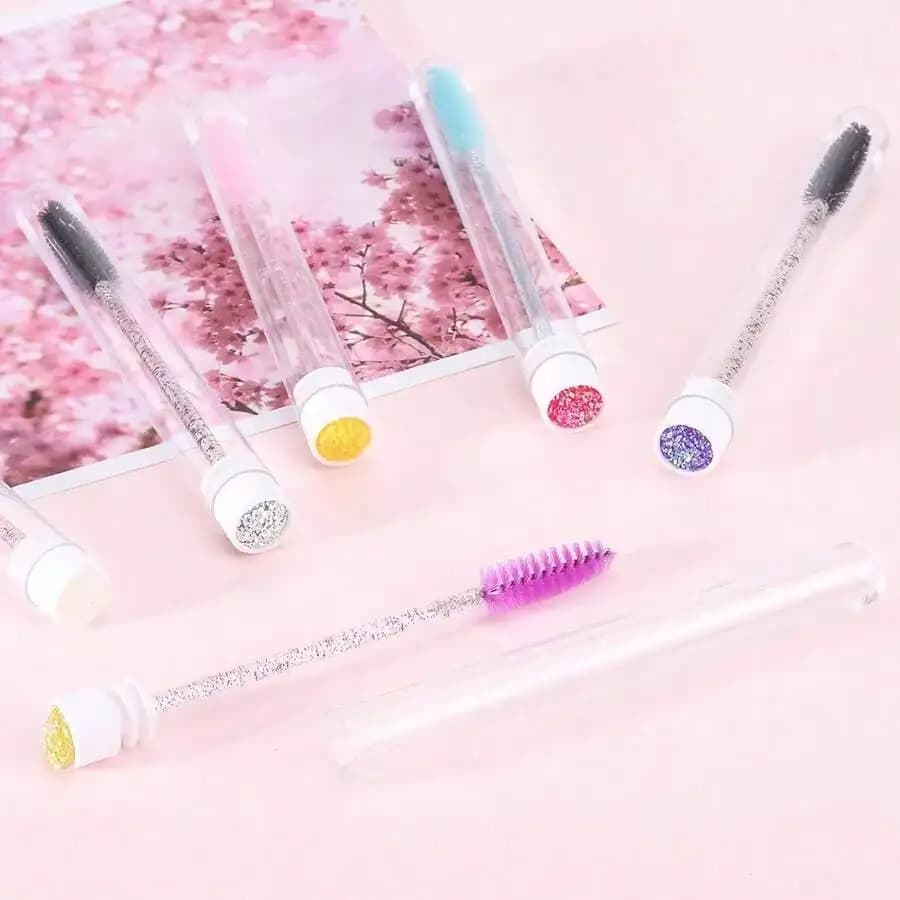 Set di spazzolini monouso per ciglia - 10 bacchette per mascara per uso cosmetico