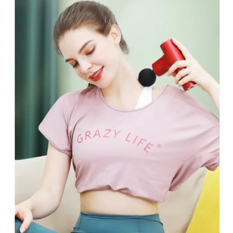 Mini portable compact band gun grab muscle relaxation massager mini massage gun for electric massage