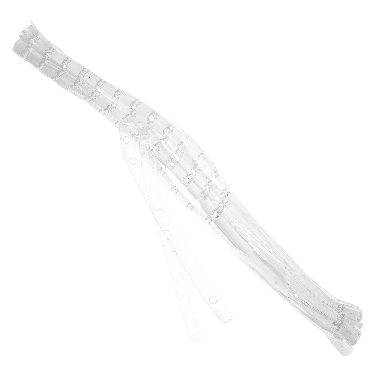 20 Pcs Clothes Hanger Strips with Hole Clothing Hanging Closet Supplies Organizer Connector