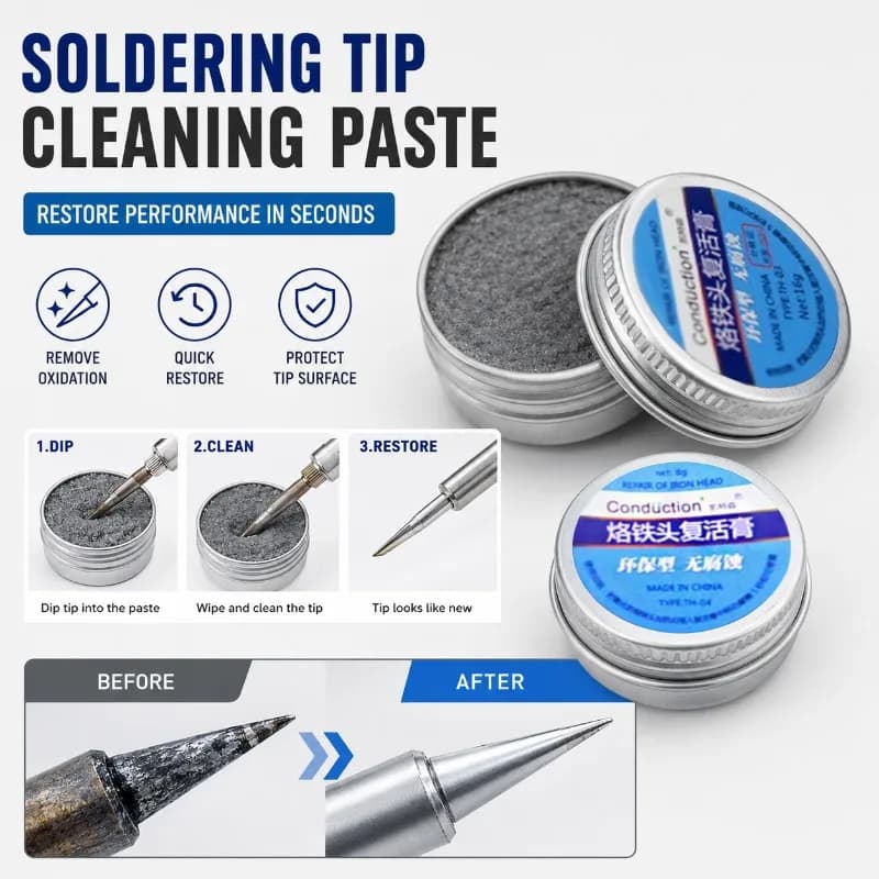 Renewable Paste for Sprinkler Tips, Remove Oxidation, Restore Cream, Maintenance Detergent for Welding Tools and Set Fai-da-te