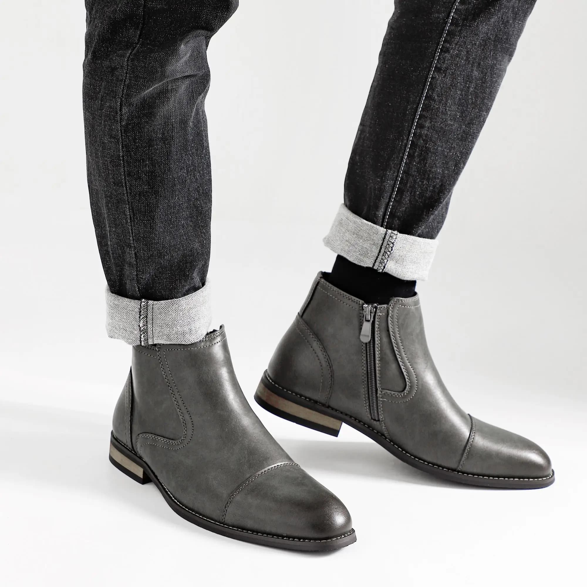 Designer shoes Boots Men Comfortable Fashion 2025 Brand Boots Leather shoes for man men shoes zapatos de hombre shoes for man