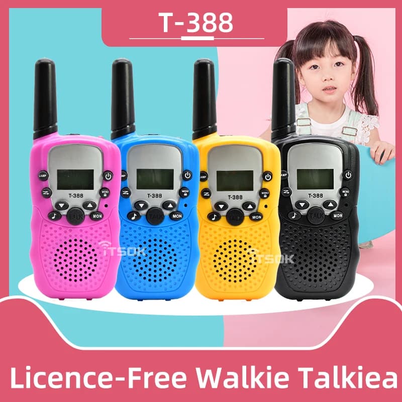Itsok T388 Walkie talkie a lungo raggio per bambini FRS 22CH Comunicatore radio bidirezionale Licience gratuito PMR 8CH