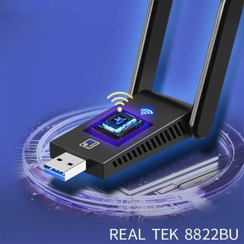 F3KE Adattatore Wifi USB3.0 Scheda rete wireless 1300Mbps BT5.0 con antenne 2.4G