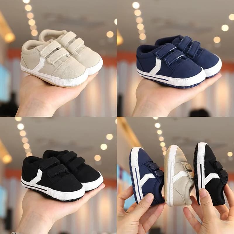 Scarpe da neonato per 1 anno Scarpe da culla con suola morbida Primi camminatori per bambini 0-18 mesi