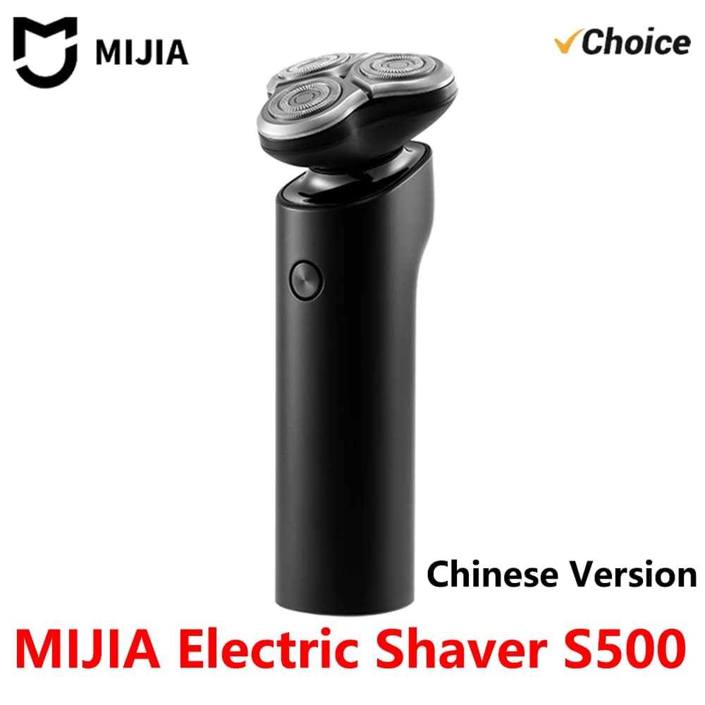 MIJIA S500 Electric Razor for Dry and Humid Razor, with Triple Blade, Beard Finisher, Floating Head, for Man, CN
