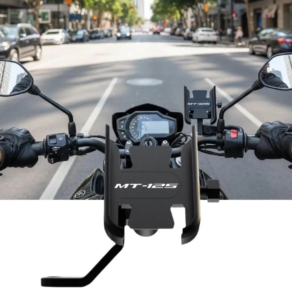 Telefono cellulare moto per YAMAHA MT-125 MT125 MT 125 2 pezzi staffa di supporto GPS per telefono specchio manubrio moto