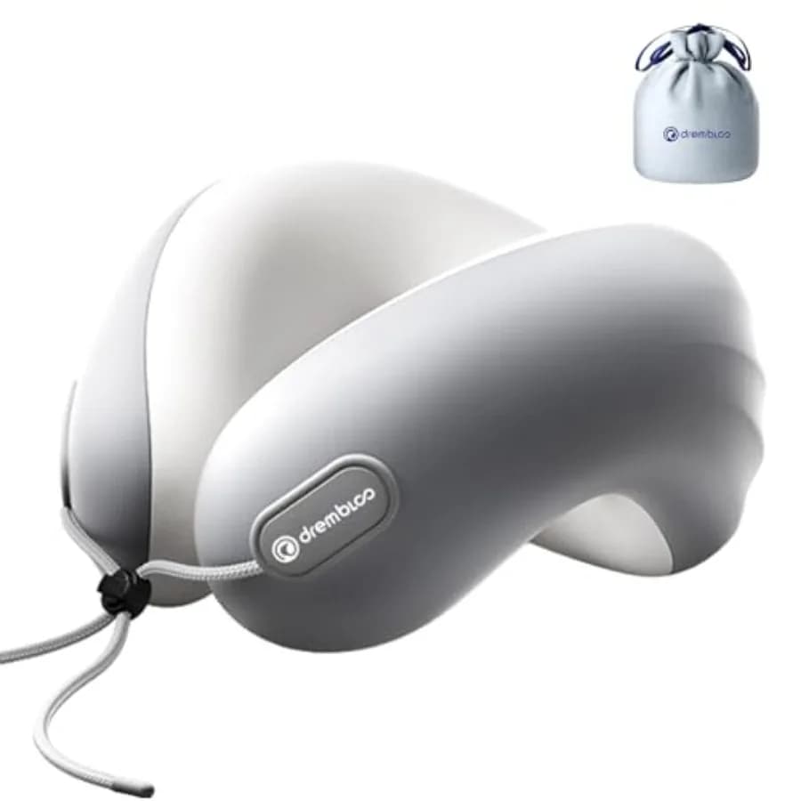 Cuscino da Viaggio per Aereo 100% Memory Foam Puro Rinfrescante, Cuscino da Collo per Aereo, Cuscini da Viaggio per Aerei, Cuscino per Aereo, Cuscino per Voli