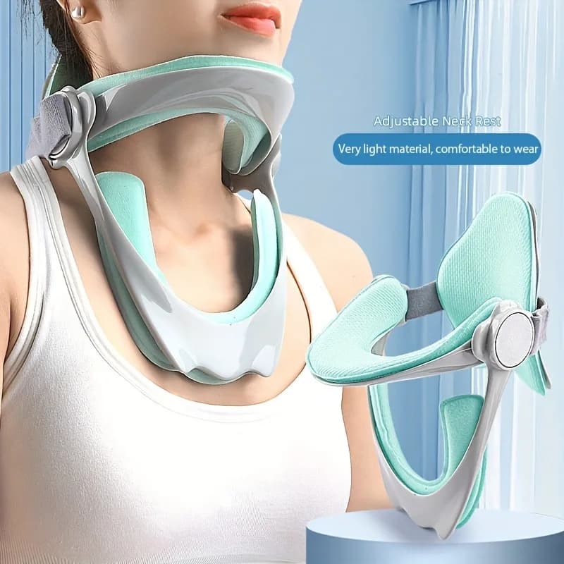 Neck Support Cervical Pillow Adjustable Braces Cover Relief Neck Pain Cervical Care for Home School Travel Sleep Neck Brace