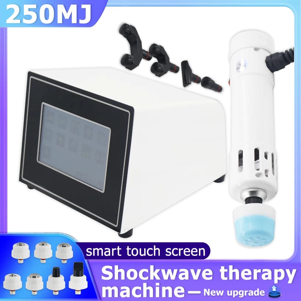 Shockwave Therapy Machine Pain Relief 250mj Shock Wave Chiropractic Correction Gun Physiotherapy Body Massager