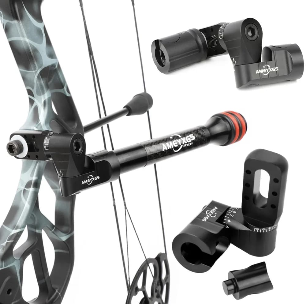 1pc Singolo Lato V Bar Tiro Con Arco Stabilizzatore V Sedile Balance Bar Connettore per Arco Compound Tiro Al Bersaglio Competizione Caccia