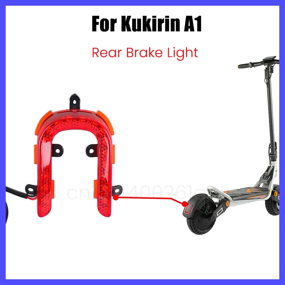 Luce di Avvertimento Freno Posteriore per Scooter Elettrico Kukirin A1, Ricambio per Parafango Posteriore e Luce Freno