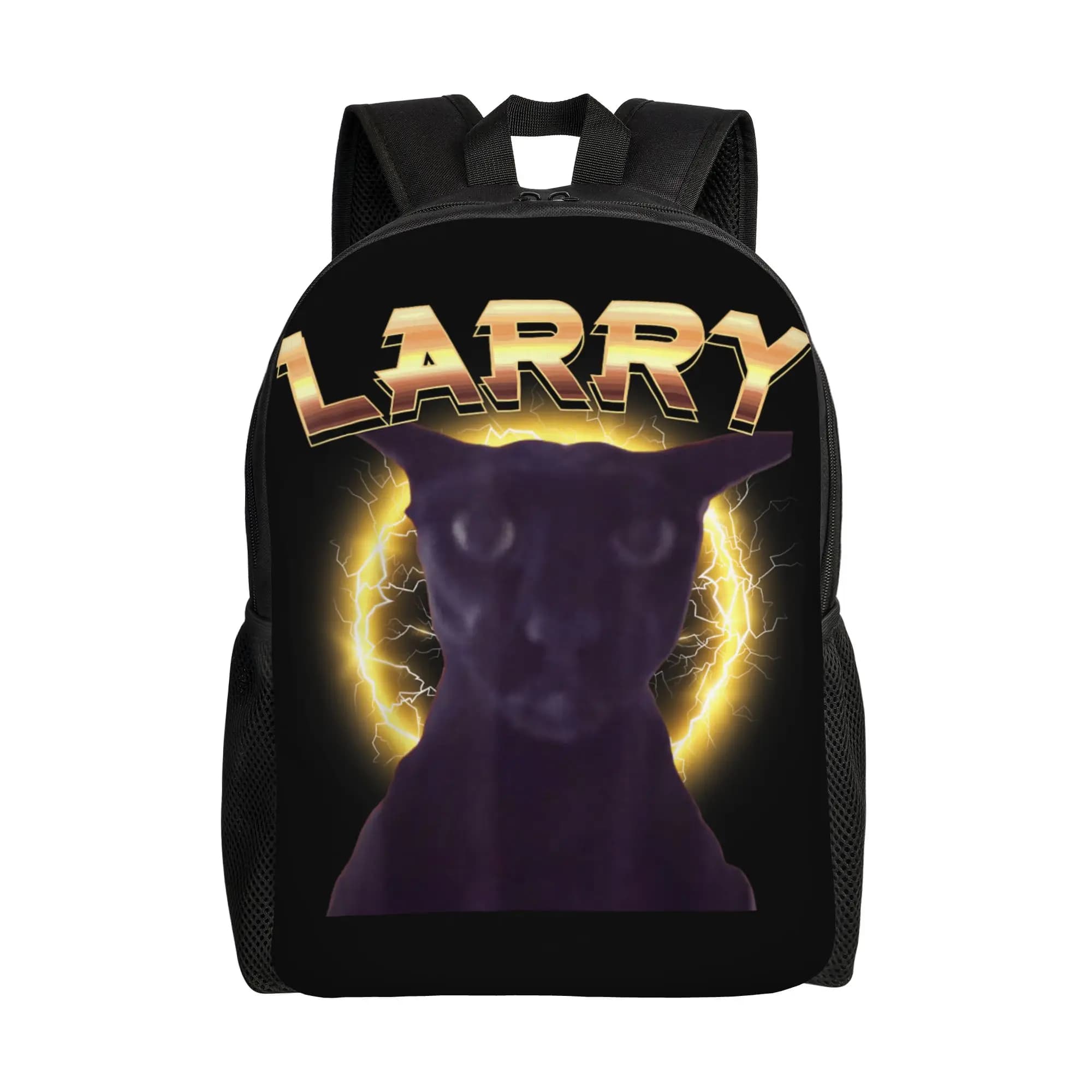 Zaino Classico Divertente con Meme Evil Larry Cat Dank Brainrot, per Scuola Superiore, Lavoro, Uomo e Donna, Borsa a Tracolla per Laptop