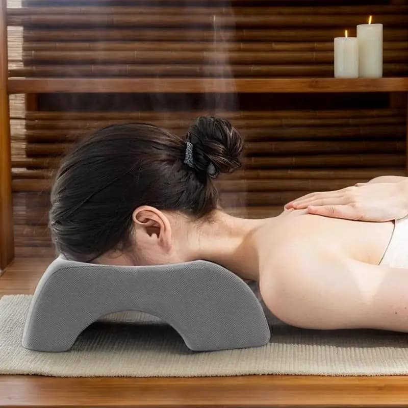 Cuscino per massaggio Viso Imbottiture Cuscino per massaggio quadrato Schiuma Culla per il viso Cuscino per il viso ergonomico e confortevole Respirare Cuscino per il viso facile per