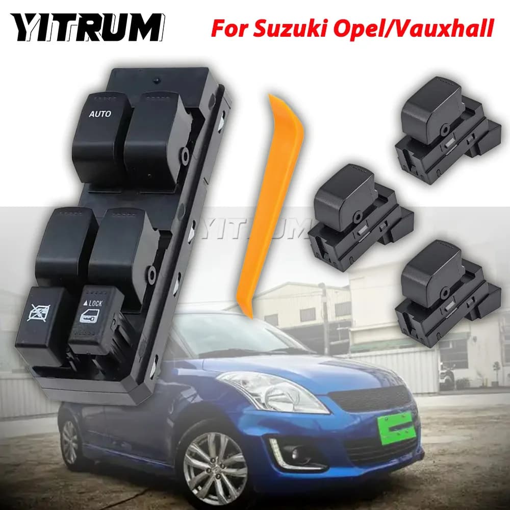 YITRUM Pulsante Interruttore di Controllo Alzacristallo Elettrico Per Suzuki SX4 Swift Nuovo Alto Grand Vitara 37990-77J00 37995-62J00