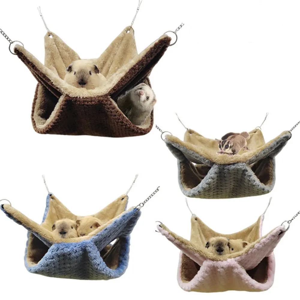 Cuccia Calda alla Moda per Scoiattoli, Amaca per Gabbia di Criceti, Sacco a Pelo per Animali Domestici