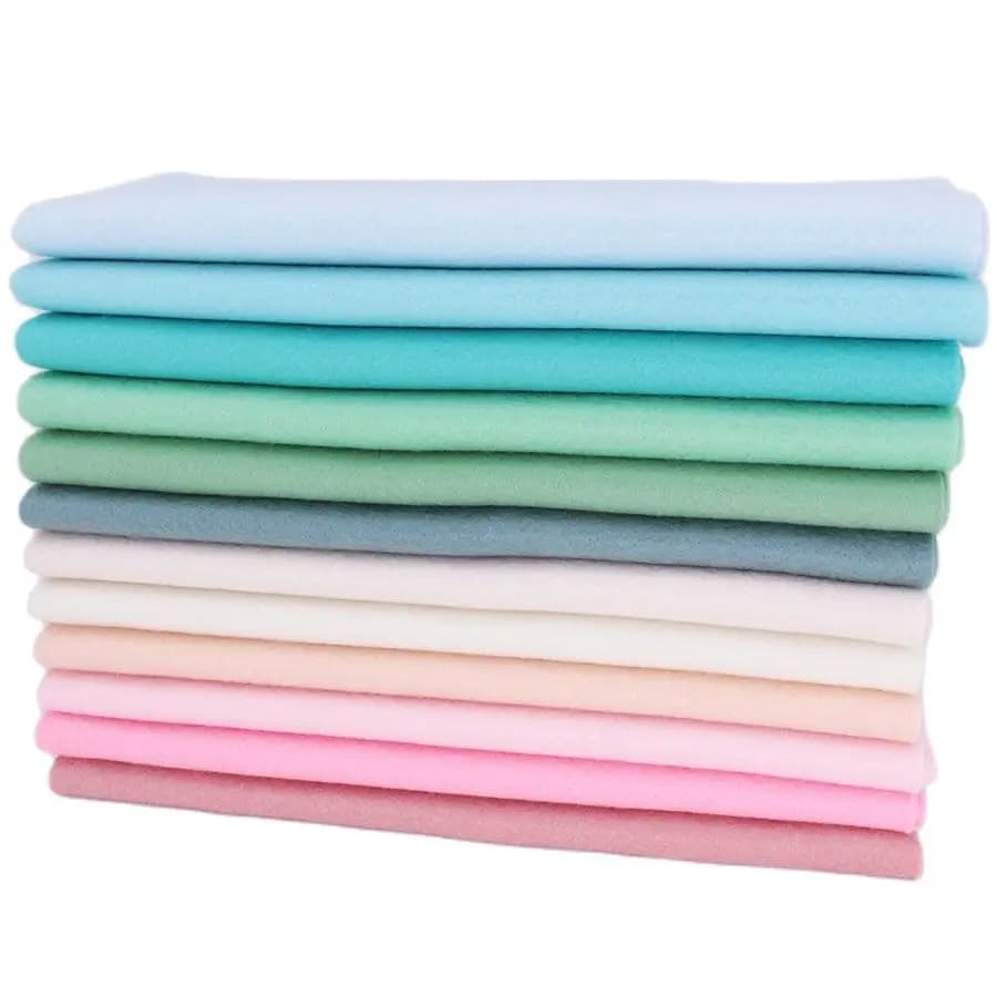 1.2MM High Density Soft Felt Fabric For Home Sewing Dolls &Crafts,DIY Cloth Korean Pink Pea Green Non-woven,Decoration Material